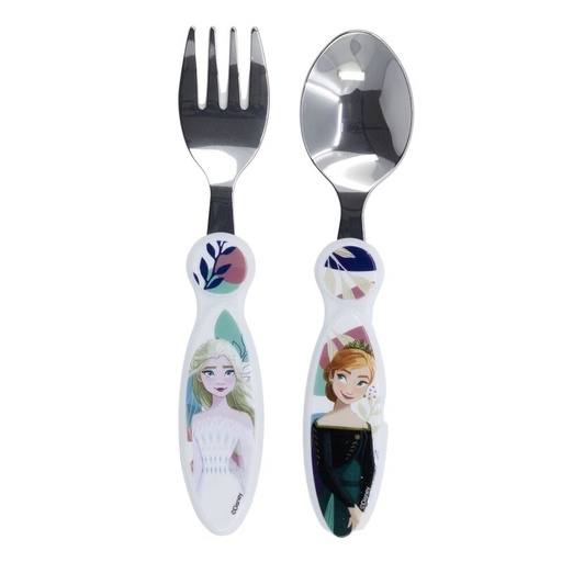 [8412497742189] Set 2 cubiertos metalicos Frozen Disney