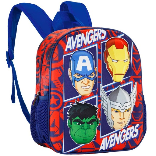 [8445118042566] Mochila 3D The Four Vengadores Avengers Marvel 31cm