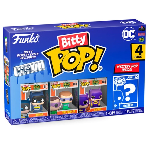 [889698713146] Blister 4 figuras Bitty POP DC Comics Batman Adam West