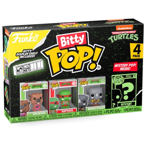 [889698715096] Blister 4 figuras Bitty POP Tortugas Ninja Splinter