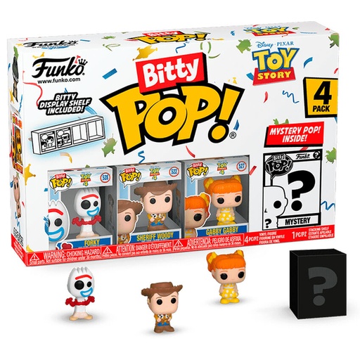 [889698730402] Blister 4 figuras Bitty POP Disney Toy Story Forky