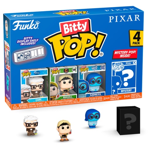 [889698754682] Blister 4 figuras Bitty POP Disney Pixar UP