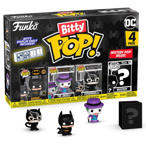 [889698811279] Blister 4 figuras Bitty POP DC Comics Batman 85th Anniversary Batman