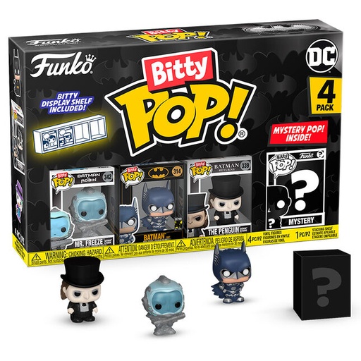 [889698811293] Blister 4 figuras Bitty POP DC Comics Batman 85th Anniversary Mr. Freeze