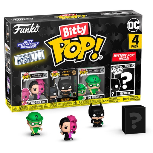 [889698811309] Blister 4 figuras Bitty POP DC Comics Batman 85th Anniversary Two-Face