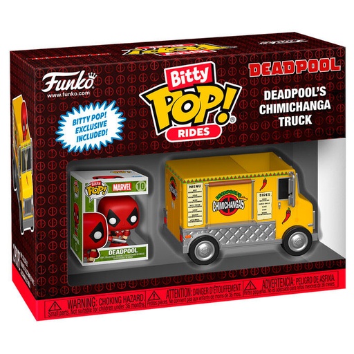 [889698836258] Figura Bitty POP Ride Marvel Deadpool - Deadpools Chimichanga Truck