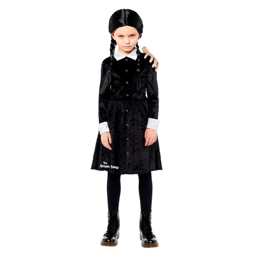 [194099133548] Disfraz Miercoles Addams infantil