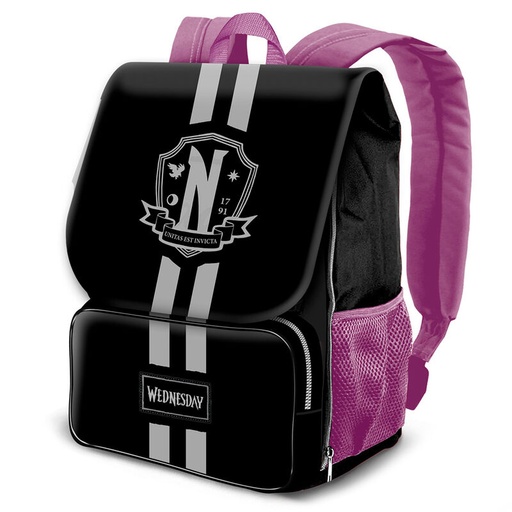 [8445118066722] Mochila solapa School Miercoles 45cm