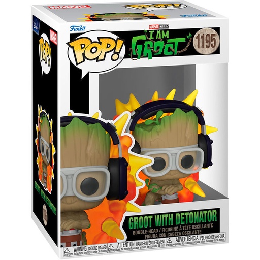 [889698706537] Figura POP Marvel I am Groot - Groot with Detonator