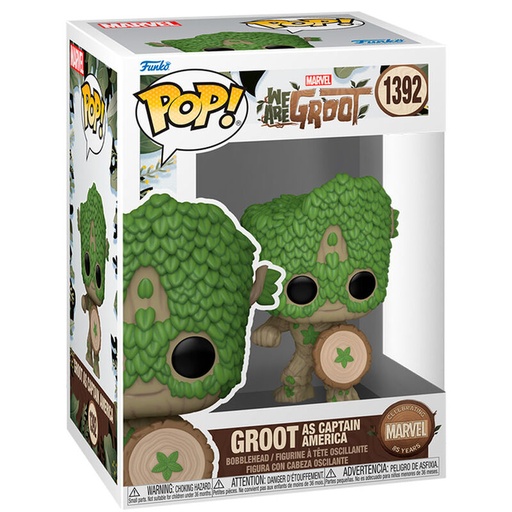 [889698795159] Figura POP Marvel We Are Groot - Groot as Capitan America
