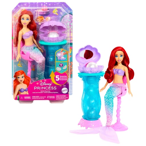 [194735259298] Muñeca Ariel con tocador La Sirenita Princesas Disney
