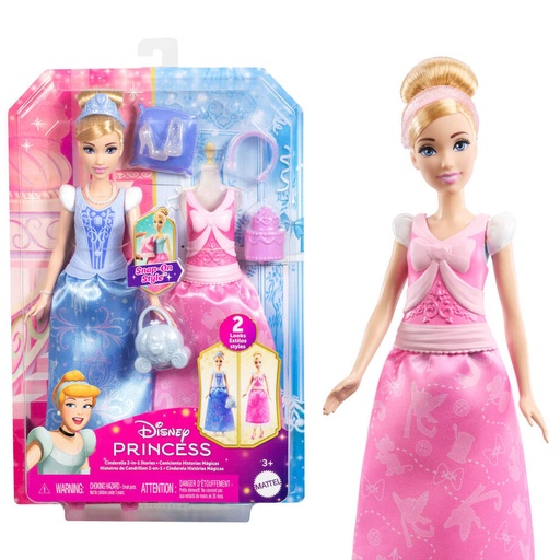 [194735275427] Muñeca Cenicienta Historias Magicas Princesas Disney