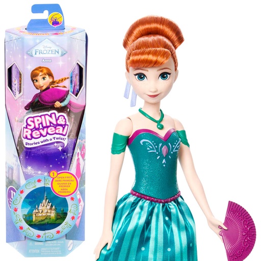 [194735280377] Muñeca Spin And Reveal Anna Frozen Disney