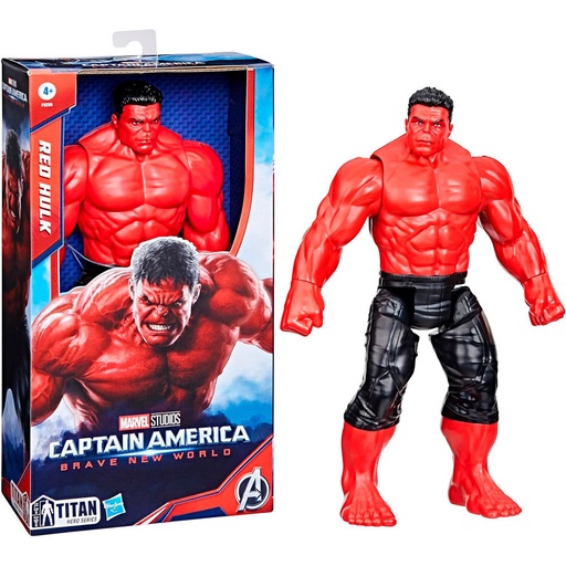 [5010996204837] Figura Red Hulk Titan Hero Brave New World Capitan America  Vengadores Avengers Marvel 30cm