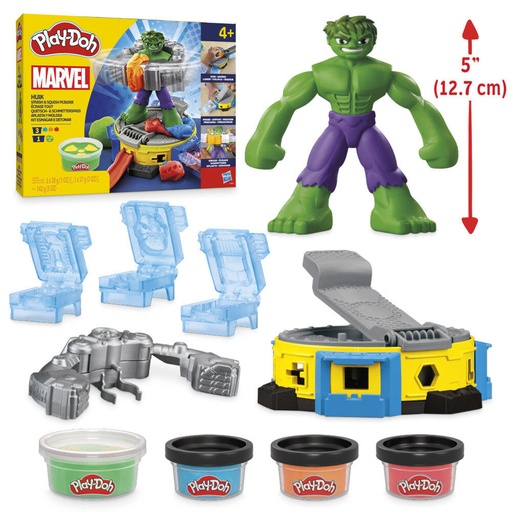 [5010996257659] Aplasta y moldea Hulk Marvel Play-Doh