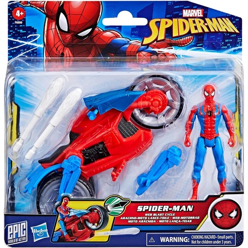 [5010996283955] Moto Aracnida + figura Spiderman Epic World of Action Spider-Man Marvel