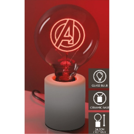 [5056577748239] Bombilla LED Neon Los Vengadores Avengers Marvel
