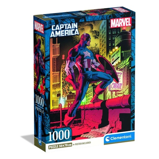 [8005125370498] Puzzle Capitan America Marvel 1000pzs