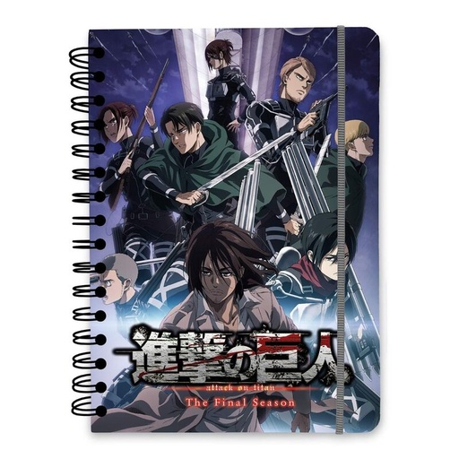 [8435747800170] Cuaderno A5 Attack on Titan