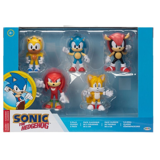 [192995419063] Blister 5 figuras Sonic the Hedgehog 6cm