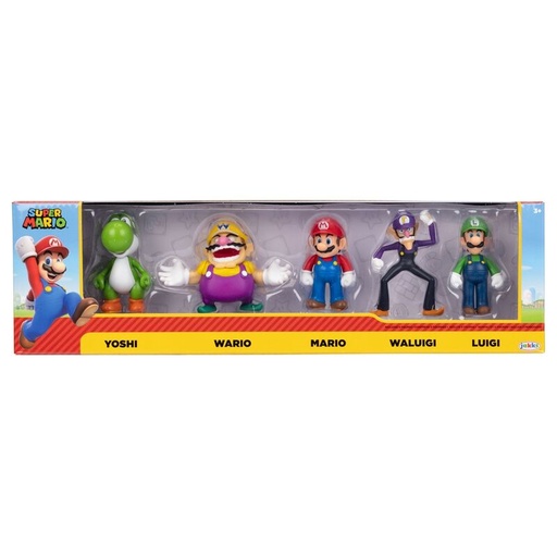 [192995424593] Blister 5 figuras Super Mario Bros 6cm
