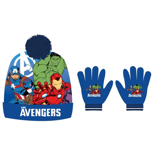 [5904009167489] Set gorro y guantes Los Vengadores Avengers Marvel
