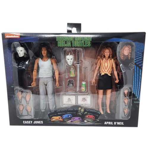 [634482542255] Blister 2 figuras April Oneil + Casey Jones Tortugas Ninja 18cm