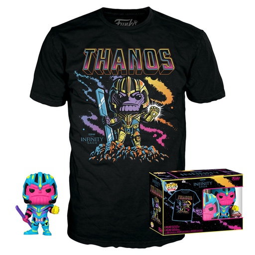 [889698636001] Set figura POP & Tee Marvel Infinity Saga Thanos Exclusive