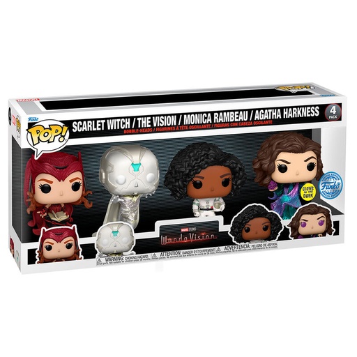 [889698691413] Blister 4 figuras POP Marvel WandaVision Exclusive